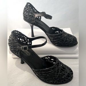Melissa x Campana Black High Heel, sz 8